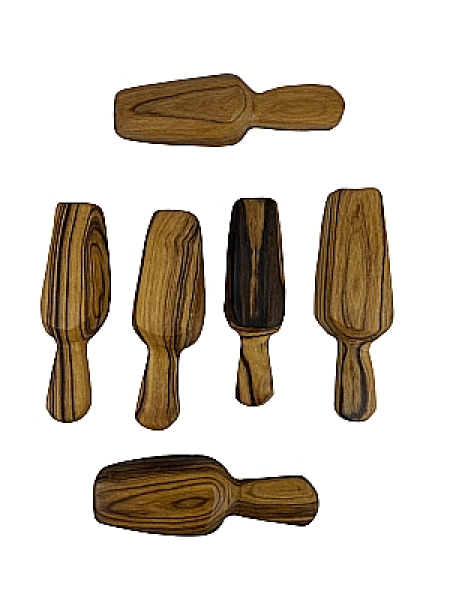 Gewürzlöffel aus Olivenholz Schaufelform